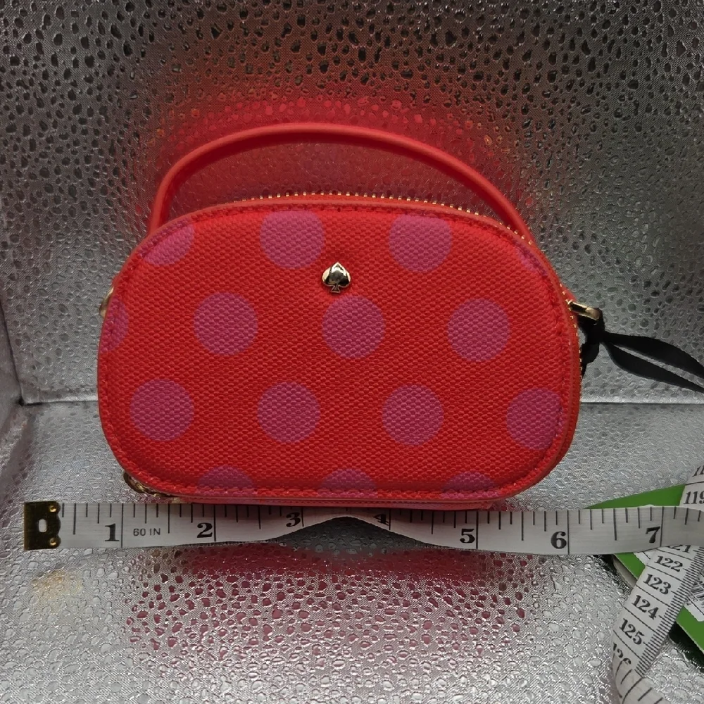 Kate Spade Red and Purple Polka Dot Bag